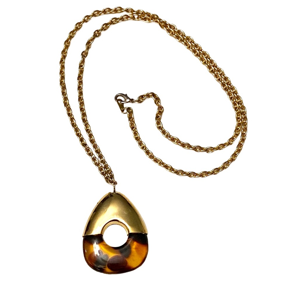 Vintage Tortoise Gold Necklace